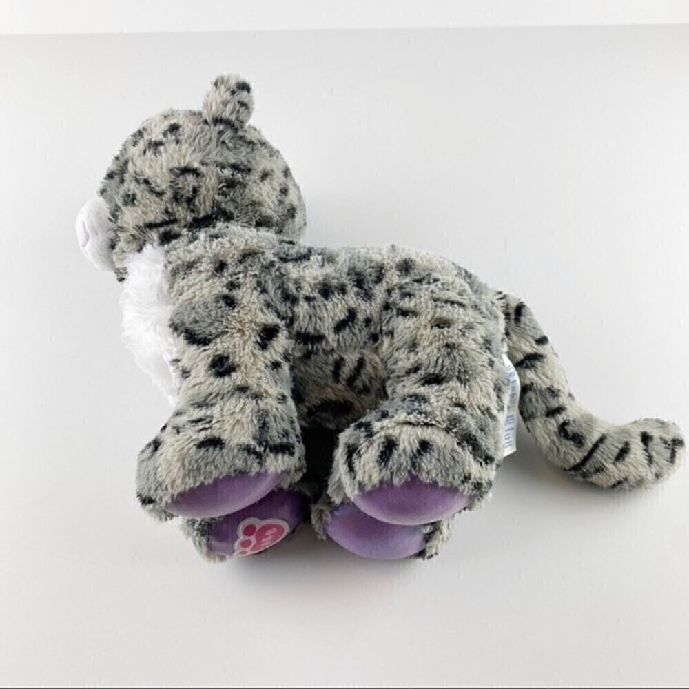 Build A Bear Sugar Sparkle Snow Leopard Stuffed Animal Plushie - Picture 7 of 12